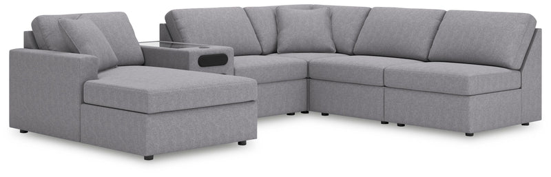 Modmax Sectionals - Granite 6-Piece Sectional with Chaise (92104S24)