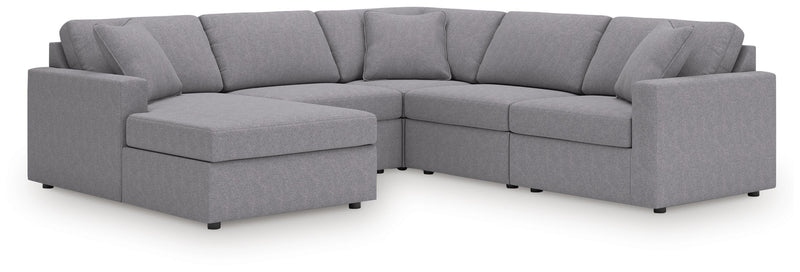 Modmax Sectionals - Granite 5-Piece Sectional with Chaise