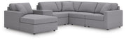 Modmax Sectionals - Granite 6-Piece Sectional with Chaise (92104S52)