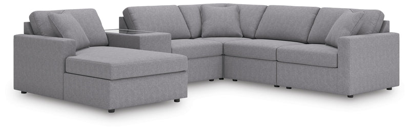 Modmax Sectionals - Granite 6-Piece Sectional with Chaise (92104S52)