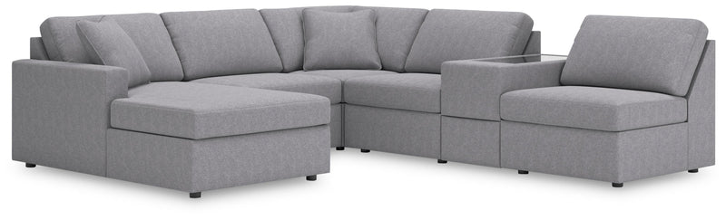 Modmax Sectionals - Granite 6-Piece Sectional with Chaise
