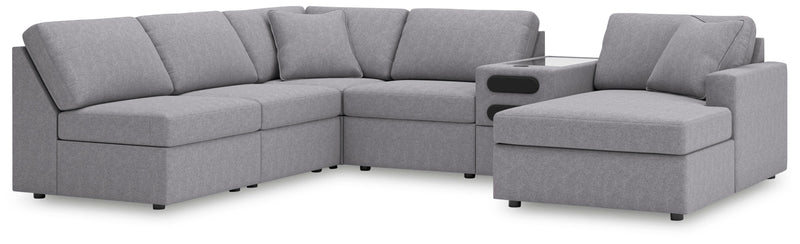 Modmax Sectionals - Granite 6-Piece Sectional with Chaise (92104S25)