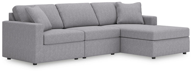 Modmax Sectionals - Granite 3-Piece Sectional Sofa Storage Chaise (92104S79)