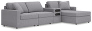 Modmax Sectionals - Granite 4-Piece Sectional with Chaise (92104S37)