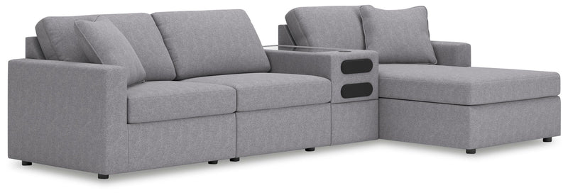 Modmax Sectionals - Granite 4-Piece Sectional with Chaise (92104S37)