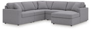 Modmax Sectionals - Granite 5-Piece Sectional with Chaise (92104S68)