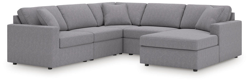 Modmax Sectionals - Granite 5-Piece Sectional with Chaise (92104S68)