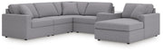 Modmax Sectionals - Granite 6-Piece Sectional with Chaise (92104S53)