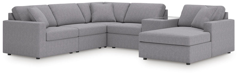 Modmax Sectionals - Granite 6-Piece Sectional with Chaise (92104S53)
