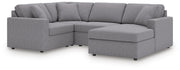Modmax Sectionals - Granite 4-Piece Sectional with Chaise (92104S65)