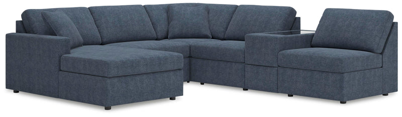 Modmax 6-Piece Sectional with Chaise and Audio Console