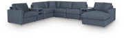 Modmax Sectionals - Ink 8-Piece Sectional with Storage Chaise and Audio Consoles (92121S98)