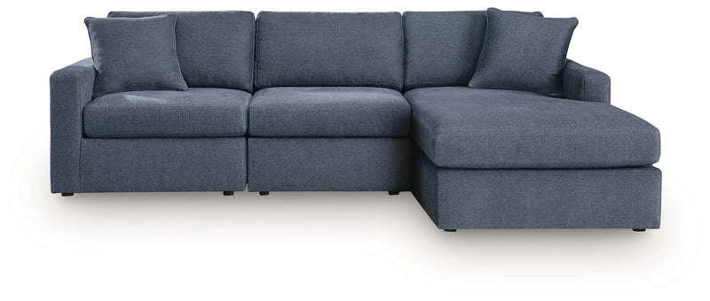 Modmax Sectionals - Ink 3-Piece Sectional Sofa Storage Chaise (92121S79)