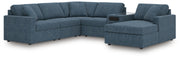 Modmax Sectionals - Ink 6-Piece Sectional with Audio System and Chaise (92121S51)