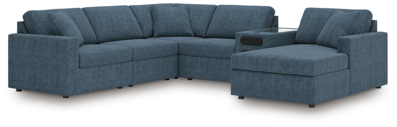 Modmax Sectionals - Ink 6-Piece Sectional with Audio System and Chaise (92121S51)