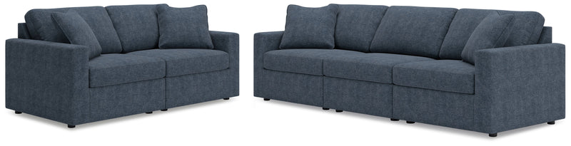 Modmax Living Room Set Ink Sofa and Loveseat (v2)