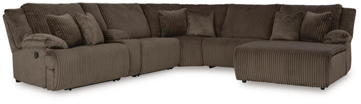 Top Reclining Sectional Sofas Tier 6-Piece Reclining Sectional with Chaise