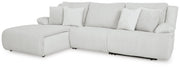 Top Tier Reclining Sectional Sofas 3-Piece Reclining Sectional Sofa Chaise (92706S7) Alloy