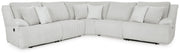Top Tier Reclining Sectional Sofas 5-Piece Reclining Sectional Alloy