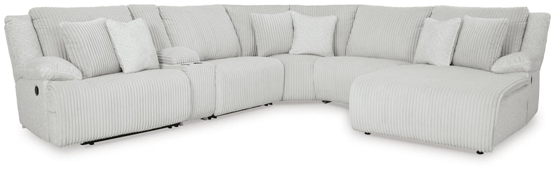 Top Tier Reclining Sectional Sofas 6-Piece Reclining Sectional with Chaise Alloy