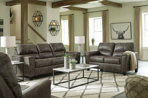 Navi Living Room Sets Sofa, Loveseat and Recliner Smoke