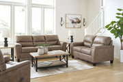 Navi Loveseat Living Room Set Fossil Sofa, Loveseat and Recliner