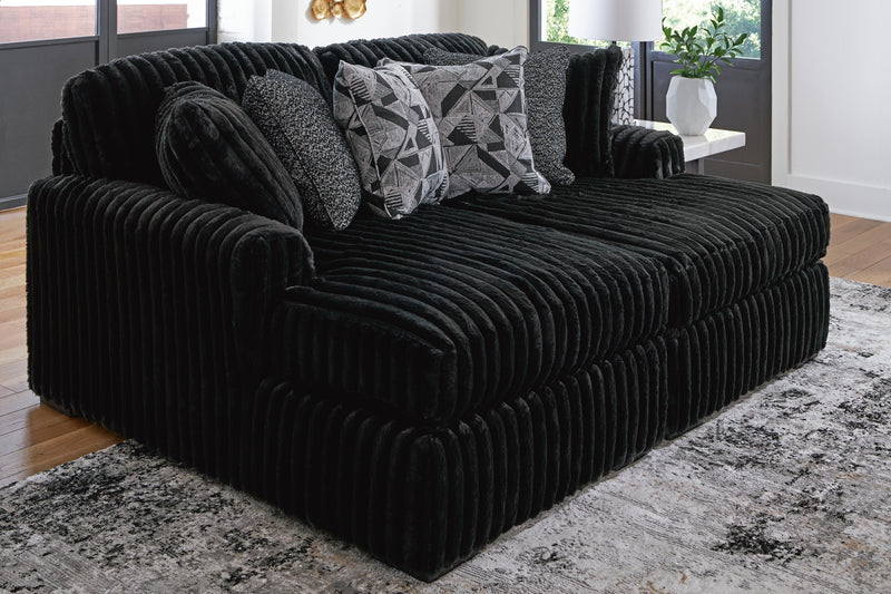 Midnight-Madness Super Chaise Loveseat