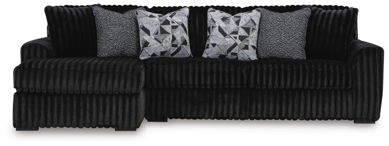 Midnight-Madness 2-Piece Sectional Sofa with Chaise