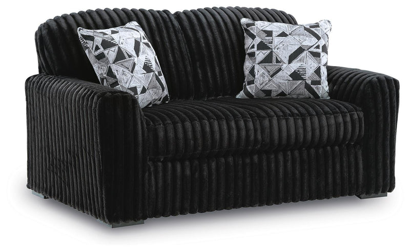 Midnight-Madness Loveseats Onyx