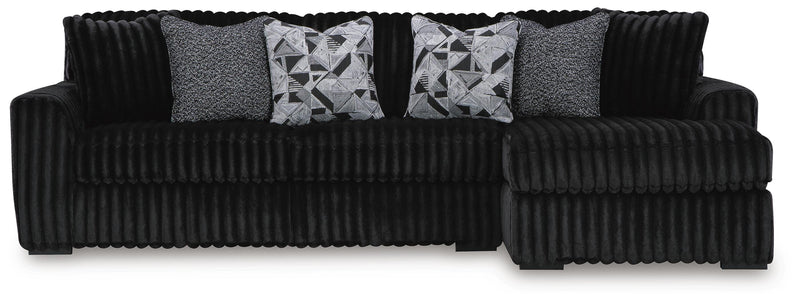 Midnight-Madness 3-Piece Sectional with Chaise