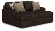 Midnight-Madness Sectionals Super Chaise Chocolate