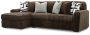 Midnight-Madness Sectionals 2-Piece Sectional Sofa with Chaise Chocolate