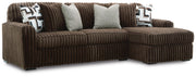 Midnight-Madness Sectionals 2-Piece Sectional Sofa with Chaise (98104S2) Chocolate