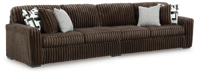 Midnight-Madness Sectionals 2-Piece Sectional Chocolate