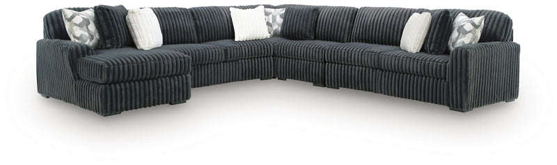 Midnight-Madness 5-Piece Sectional with Chaise