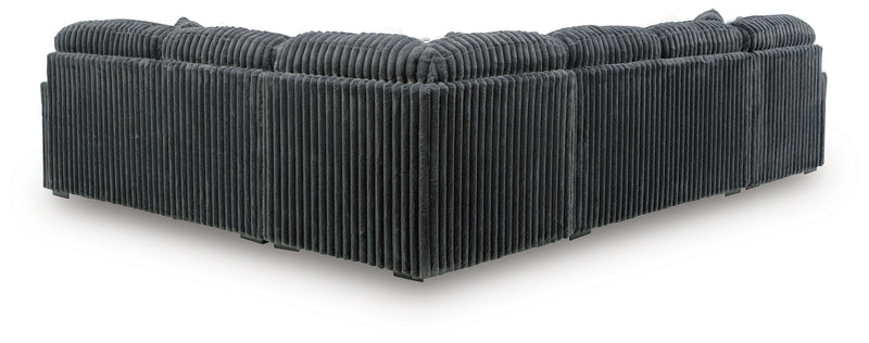 Midnight-Madness 4-Piece Sectional with Chaise