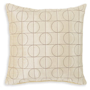 Kydner Pillow Beige Brown