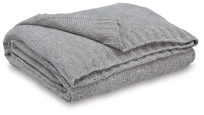 Chaddon Throws Anawood Throw (Set of 3) Gray