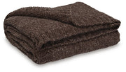 Chaddon Throws Anawood Throw (Set of 3) Brown