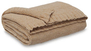 Chaddon Throws Anawood Throw (Set of 3) Gold