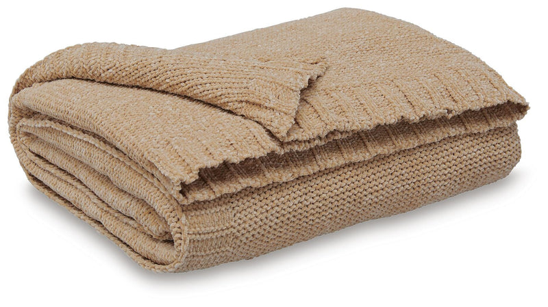 Chaddon Throws Anawood Throw (Set of 3) Gold