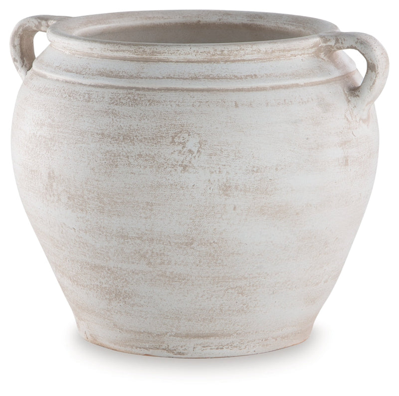 Meadie Vase Distressed White