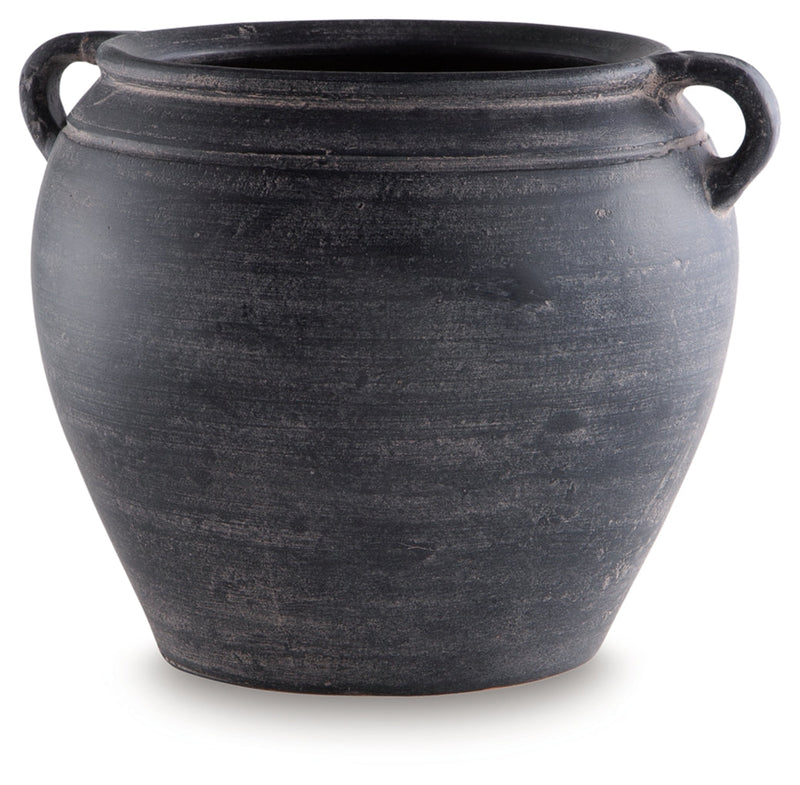 Meadie Vase Distressed Black