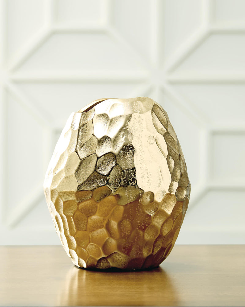 Mohsen Indoor/Outdoor Vases and Bottles - Gold Finish