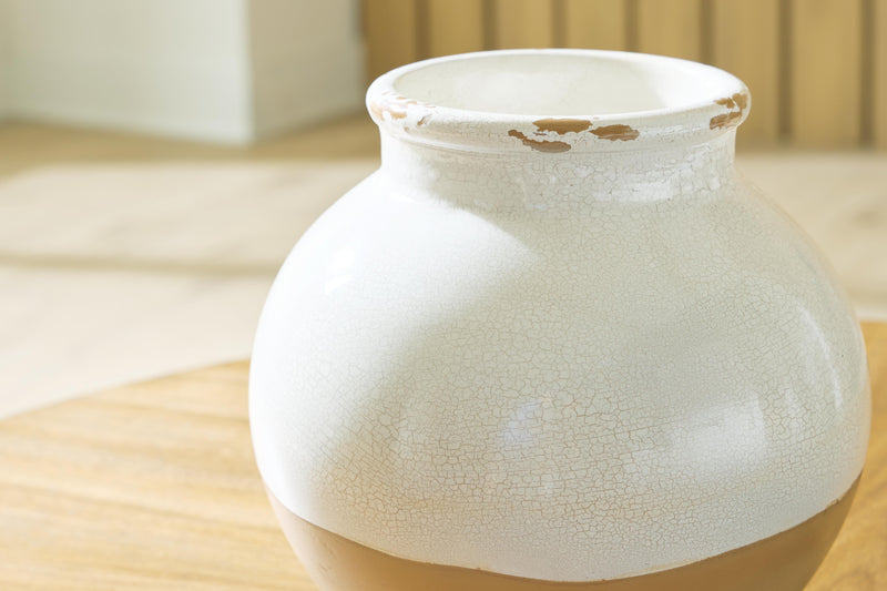 Mohsen Indoor/Outdoor Vases and Bottles - Cream/Tan