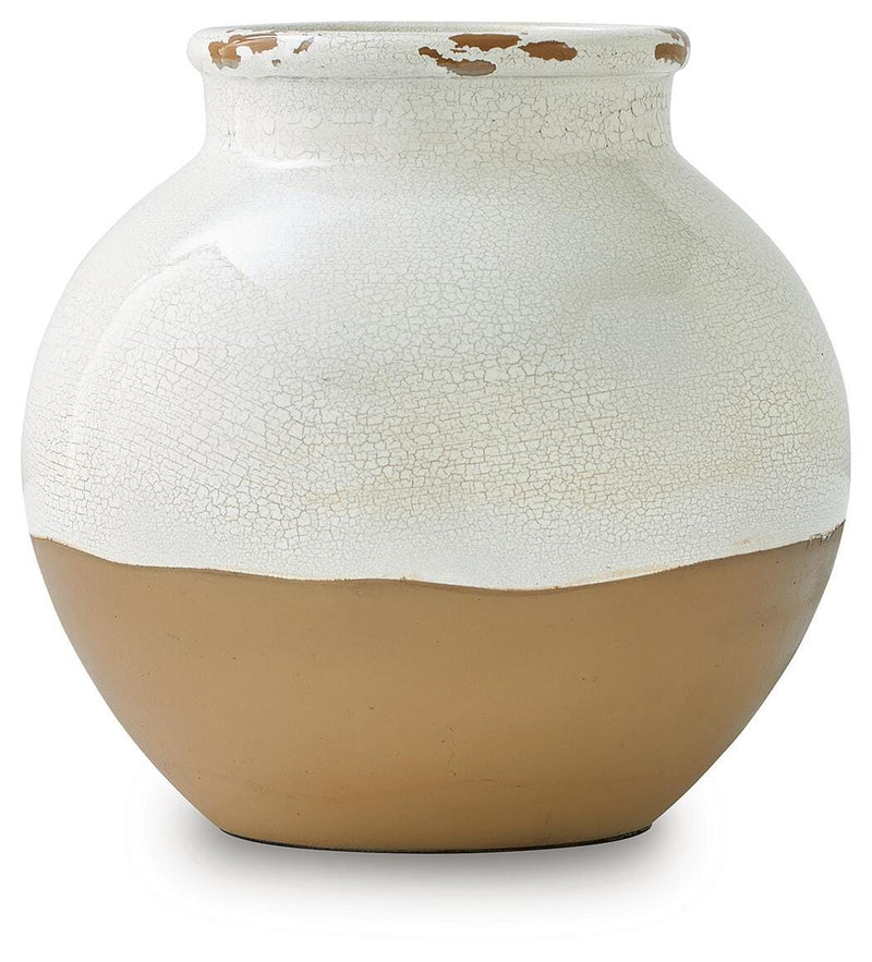 Mohsen Indoor/Outdoor Vases and Bottles - Cream/Tan Vercott Vase
