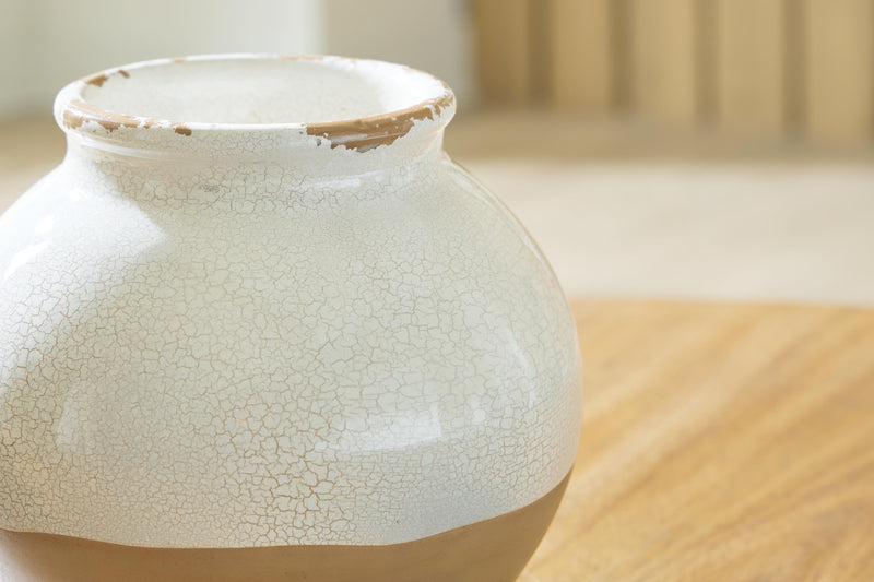 Mohsen Indoor/Outdoor Vases and Bottles - Cream/Tan