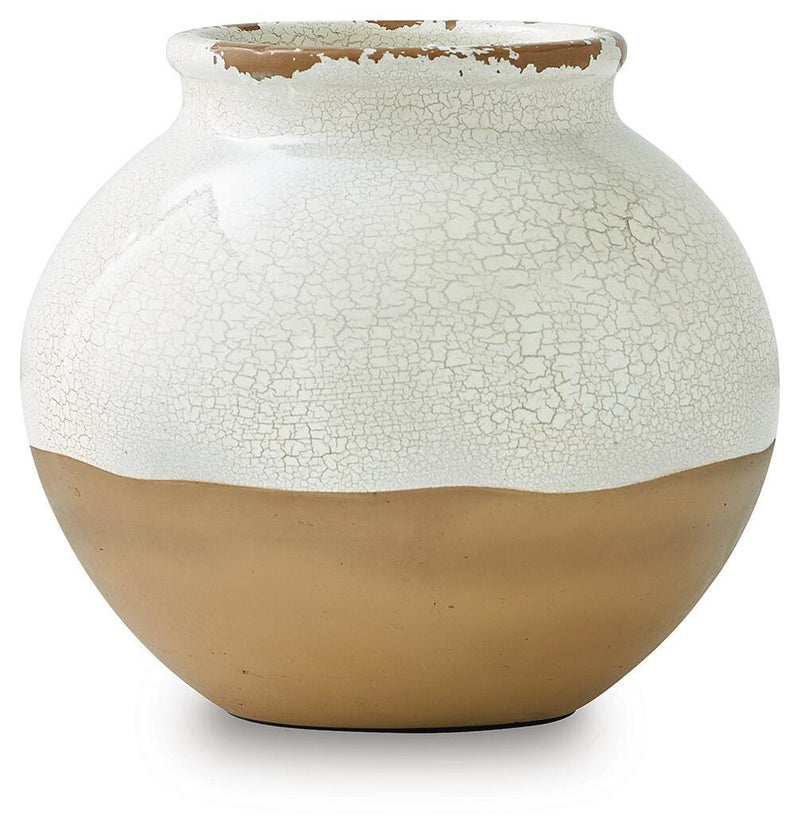 Mohsen Indoor/Outdoor Vases and Bottles - Cream/Tan Vercott Vase (A2000957)