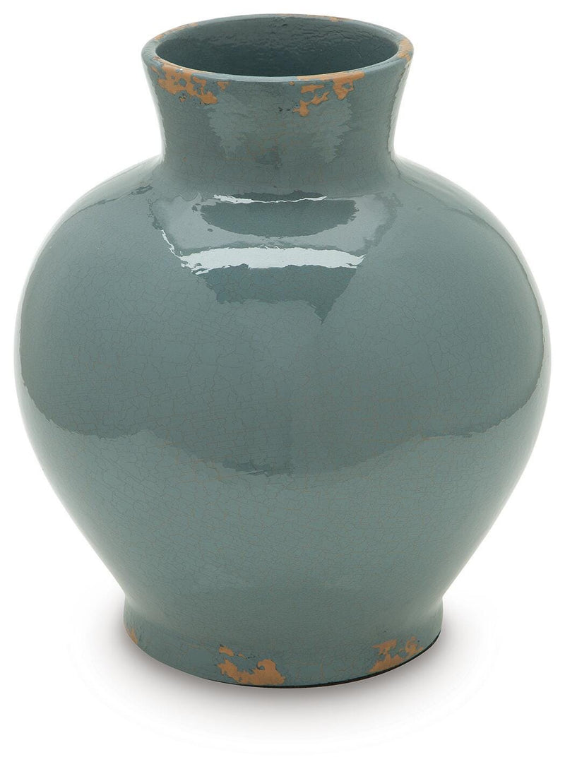 Mohsen Indoor/Outdoor Vases and Bottles - Antique Blue