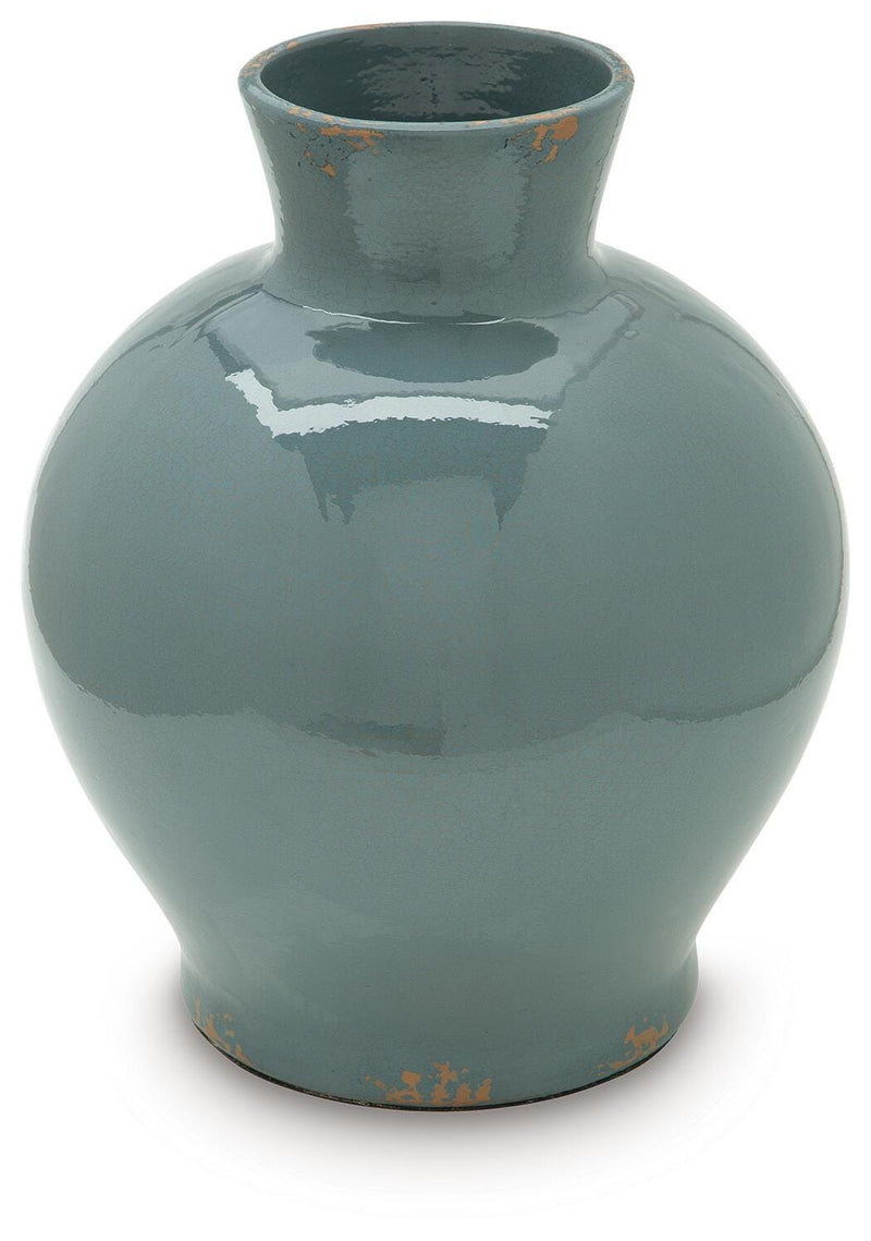 Mohsen Indoor/Outdoor Vases and Bottles - Antique Blue